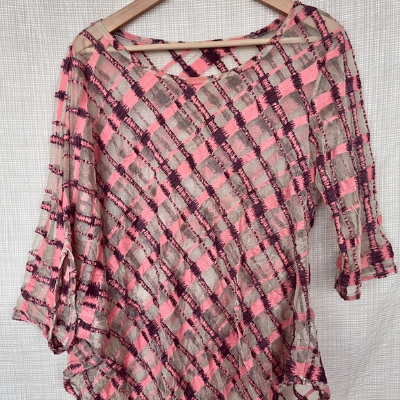 Vintage Rare! Semi Sheer Babette San Francisco Asymmetrical Top Unique Dead St… - Picture 3 of 14